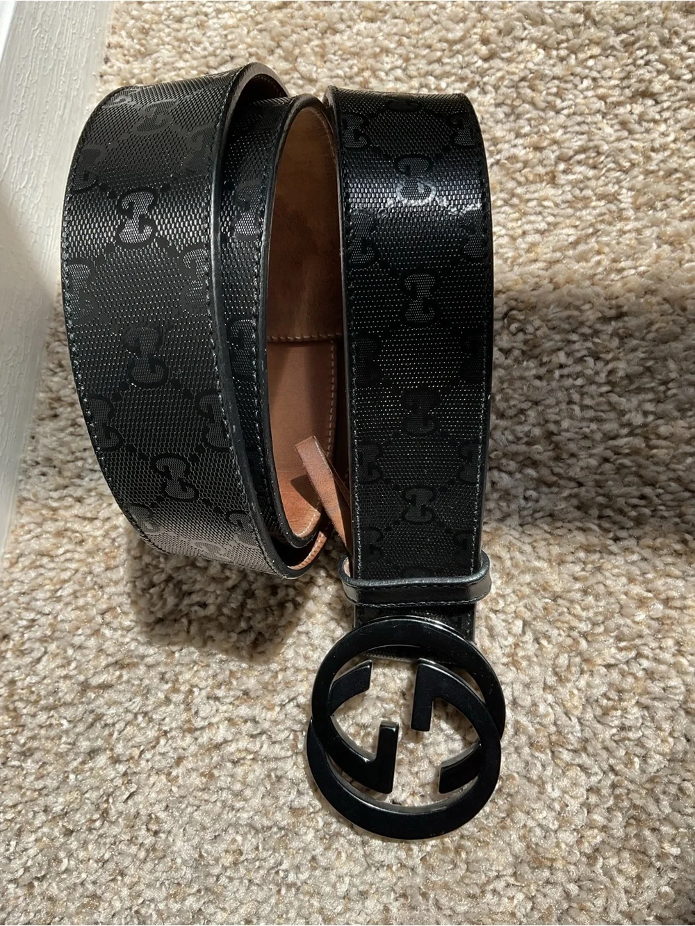 Gucci black leather